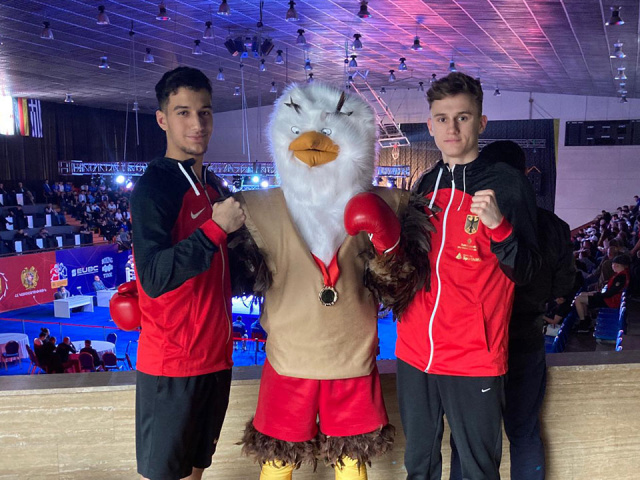 Mark Thomas und Hamza Auragh bei der Europameisterschaften der U19